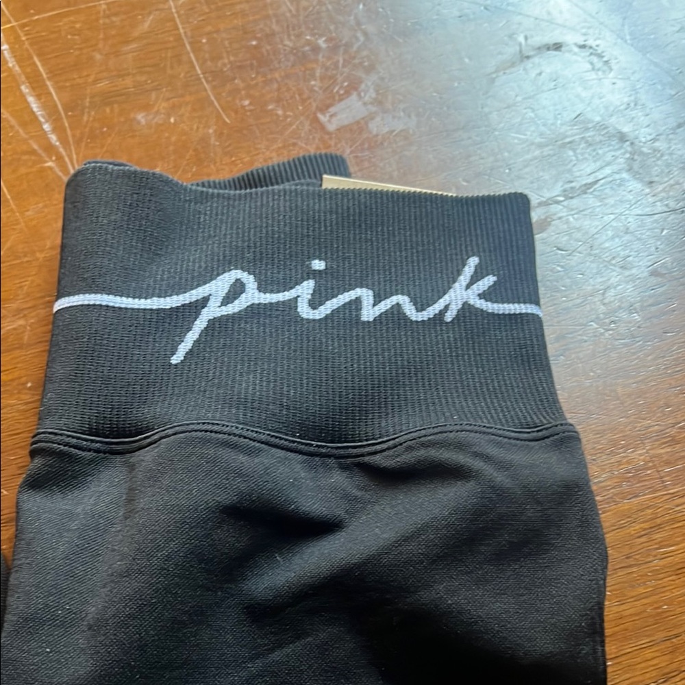 Victoria's Secret Black Track Pant and sweatshirt set